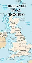Peta Inggris (Britania Raya)