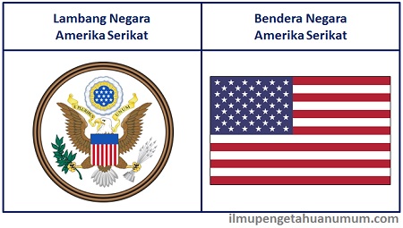 Lambang Negara Amerika Serikat dan Bendera Amerika Serikat