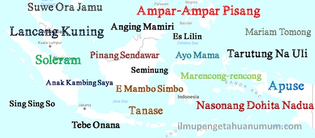 Lagu daerah indonesia beserta asalnya