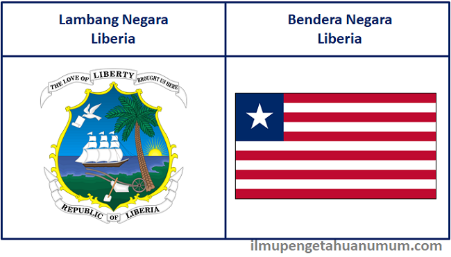 lambang negara dan bendera Liberia