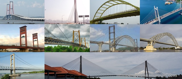 10 Jembatan Terpanjang di Indonesia