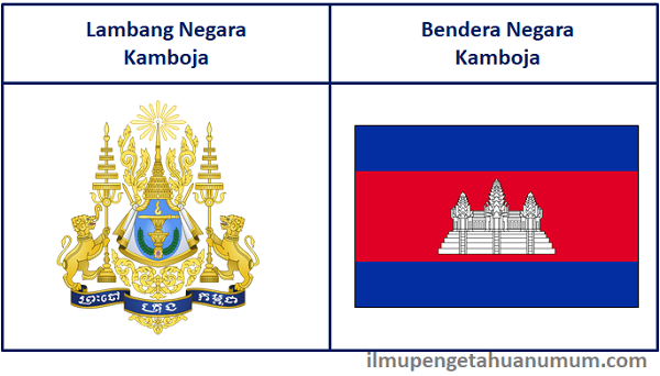lambang negara kamboja dan bendera kamboja