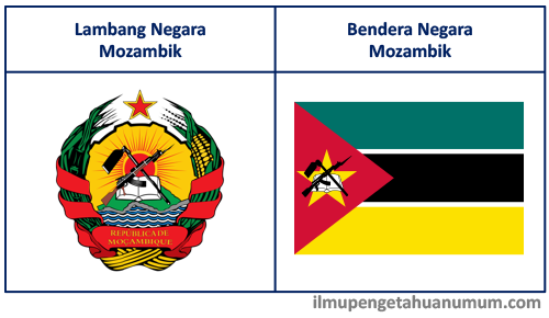 Lambang Negara Mozambik dan Bendera Mozambik