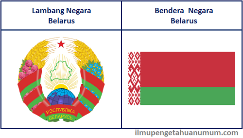 Lambang Negara Belarus dan Bendera Belarus